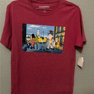 Nickelodeon Hey Arnold tshirt in color red size small